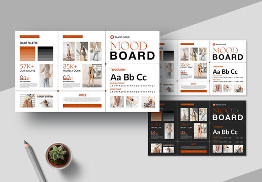 Mood Board Template Layout