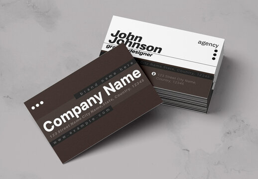 Professional Corporate Business Card Layout