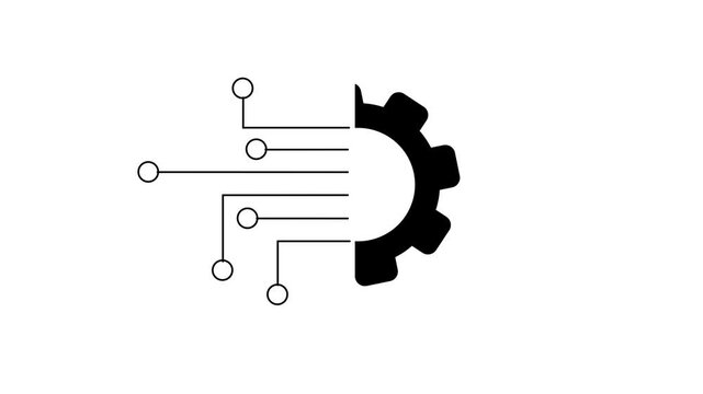 Get your hands on this beautifully designed animated icon of data integration, digital technology. Motion Graphic concept. animation 