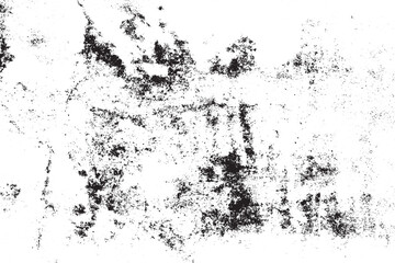 Obraz premium Grunge distressed texture overlay with black ink splatters and rough grainy surface