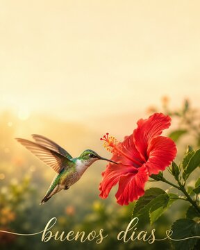buenos d&iacute;as hummingbird