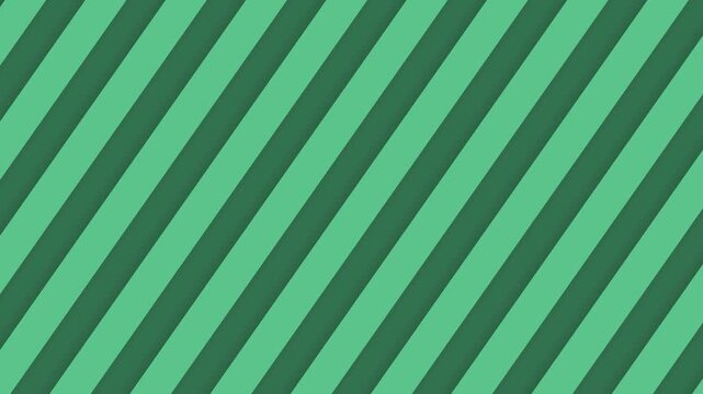 Green diagonal stripes pattern background, animated pattern, seamless looped background