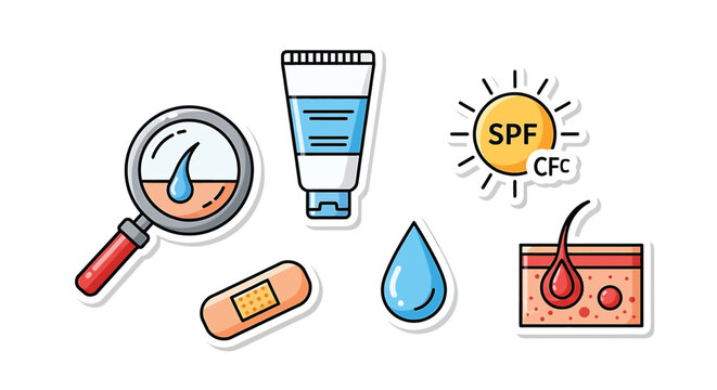 Sunscreen protection and skin care products.