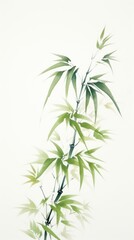 Obraz premium Leaf bamboo plant creativity.