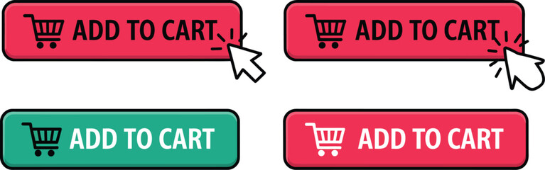 Add to cart icon, shopping cart button for ecommerce checkout, online purchases, retail transactions and digital store interfaces. © Neal Bailey