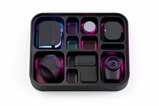 Camera Filter Kit With Protective Case.