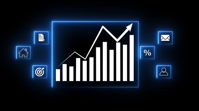 Businessman analyzing profit and quality management concepts long term cost planning, product quality, budgeting, financial forecasting, and company revenue and expense projections.4k video