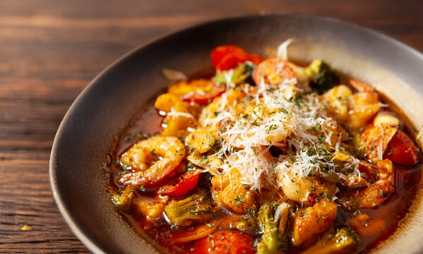 Gambas al Ajillo on a plate