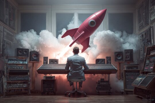 Entrepreneur Launching Creative Project From Studio