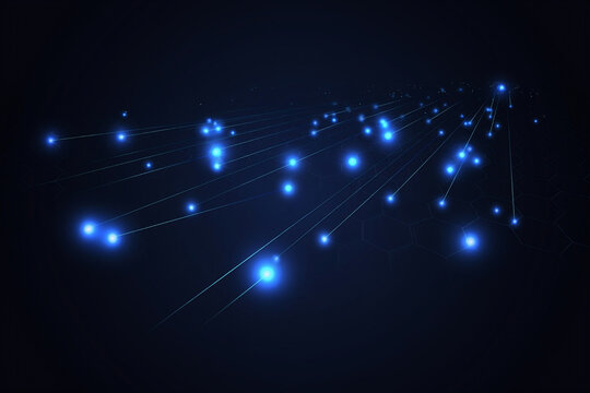 Futuristic AI Data Network Technology Background
