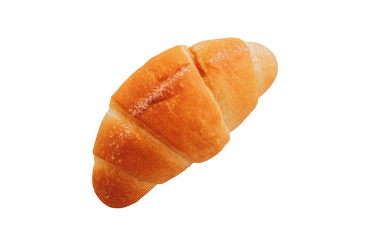 Salt bread one piece isolated on transparent background