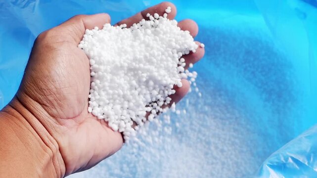 Urea fertilizer, formula 46-0-0, is in white granular form and is currently expensive due to the war.