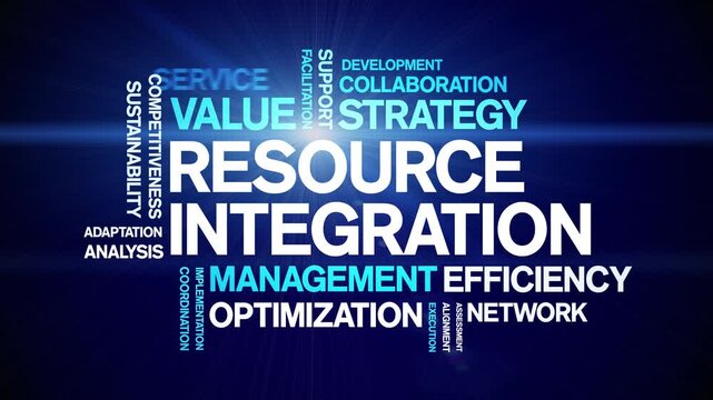 Resource integration animated word cloud-text design animation tag kinetic typography seamless loop.