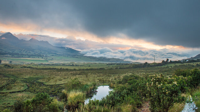 Clouds in the valley ... Cotopaxi National Park ... Ecuador