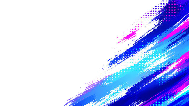 Abstract Vibrant Blue and Pink Brush Stroke Texture Background for Modern Creative Graphic Design