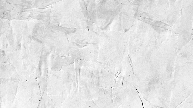 Crumpled White Paper Texture Transition Video Effect,4K stop motion wrinkled paper background overlay.