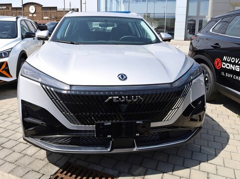 Tavagnacco, Italy. June 14, Dongfeng Mage, or Aeolus Haohan in the chinese market, on display outside the official dealer. It is a compact crossover SUV produced by&nbsp; &nbsp;Dongfeng Motor.