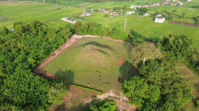 Aerial View of the Green Candi Abang Historical Site in Yogyakarta V2 (3)