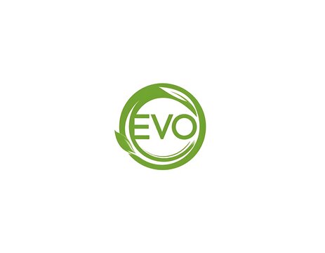 Green EVO logo on white background.
