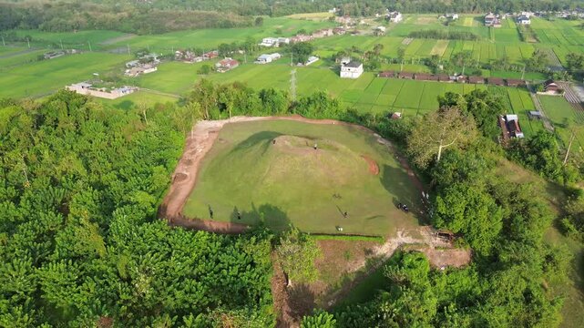 Aerial View of the Green Candi Abang Historical Site in Yogyakarta V3 (1)
