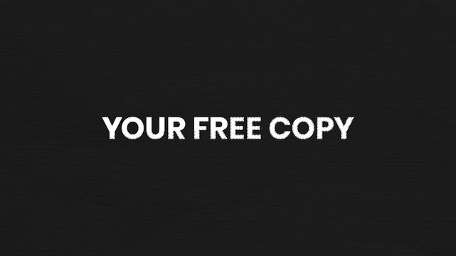 Your Free Copy Vintage Text Animation 4K Digital Giveaway Visual for Lead Generation and Customer Acquisition Campaigns
