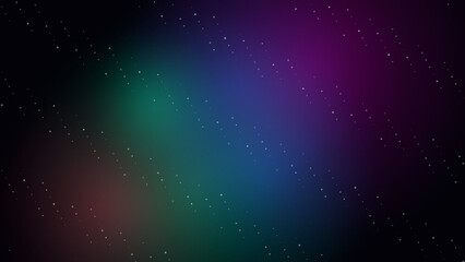 Space nebula with colorful cosmic glow © Oll