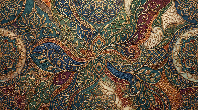 seamless pattern with paisley