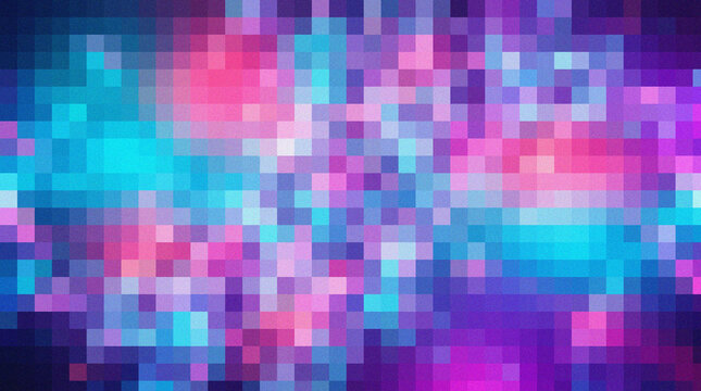 Abstract pixelated vibrant colors