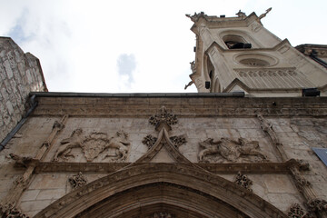 gothic church (merced) in burgos in spain  © frdric