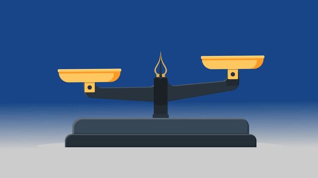 animated scale balance swinging.