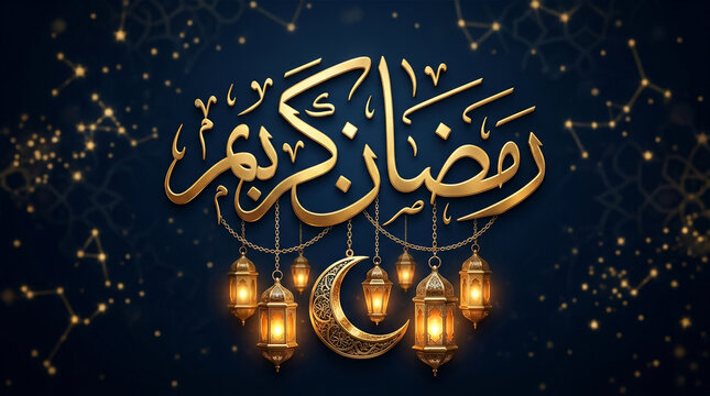 Eid Mubarak Golden Calligraphy in Elegant Thuluth Script