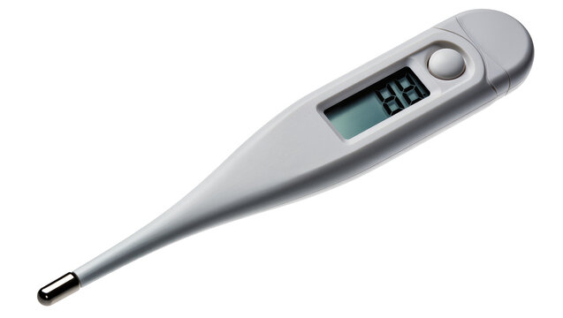 Digital thermometer with LCD screen showing 88