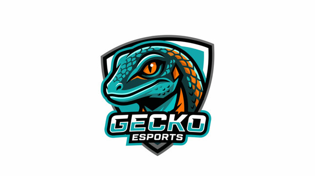 Gecko Esports Gaming Team Logo Design.