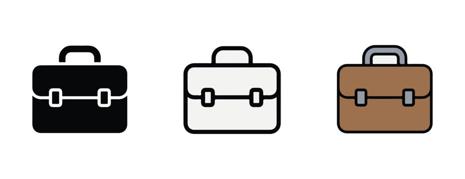 briefcase, icon, bag, business, work, travel, case, 