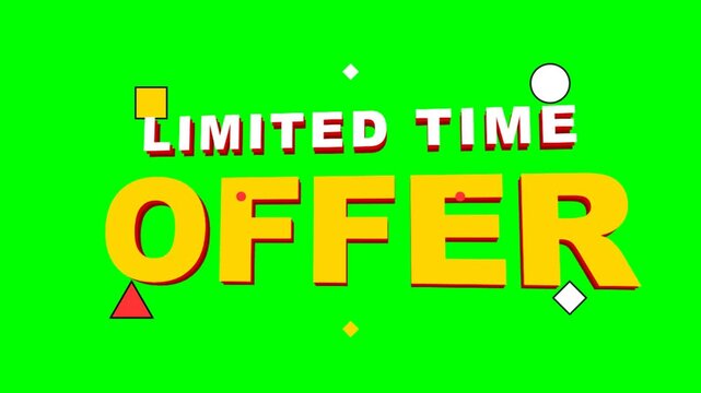 Limited Time Offer Graphic Display.
