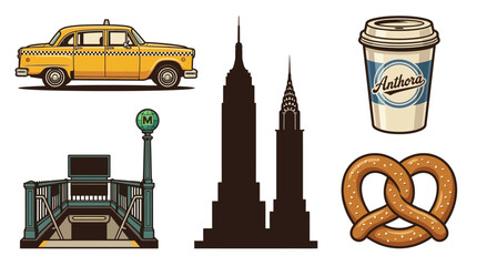 Obraz premium New York City Street Scene.