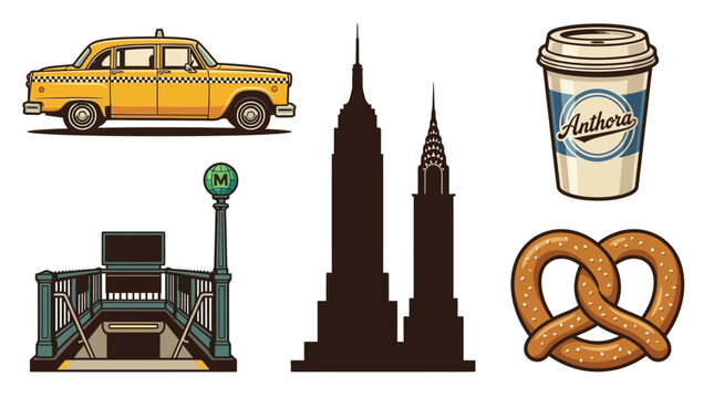New York City Street Scene.