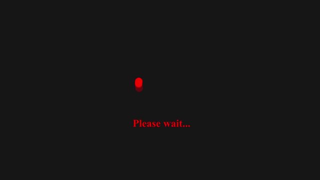 Please wait red loading circle animation with black background digital animation stock footage