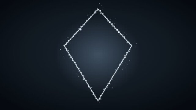 White Diamond Particles Luxury Background Loop