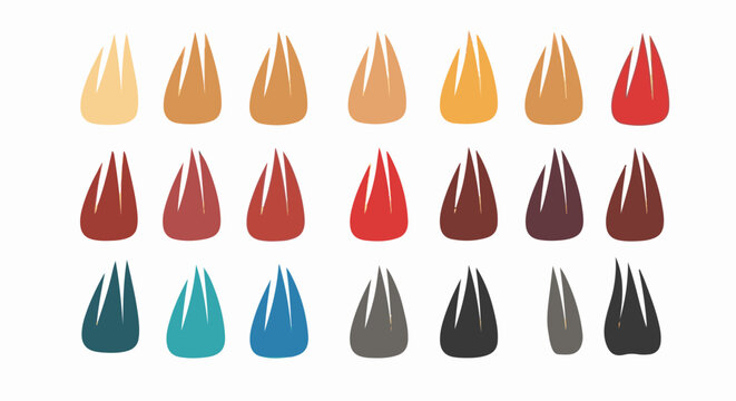 Swatches of paint samples in various shades and colors