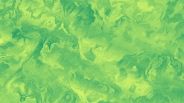 Seamless looping green liquid marble background animation