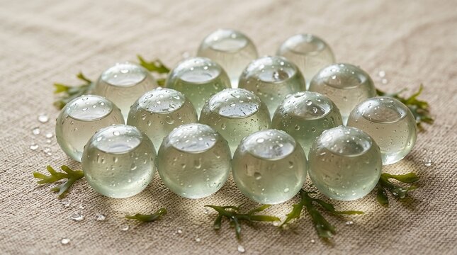 transparent gel balls clear gel spheres gelatinous balls water droplets gel gel balls water clear gel orbs gel spheres leaves water beads gelatin balls transparent orbs