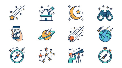 Celestial Exploration with Telescopes and Stars © Indah Rohimah
