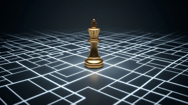 chess strategy planning golden king piece board game puzzle maze problem solution thinking mind logic tactics win success achievement challenge critical analysis decision making