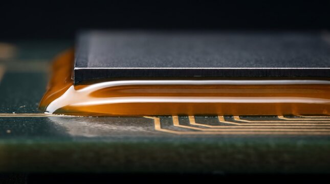 Underfill epoxy fillet bead at flip chip die edge