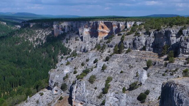 Landscapes in the Lobos River Canyon from Ucero, Burgo de Osma region, Soria, Castile and Leon, Spain, Europe