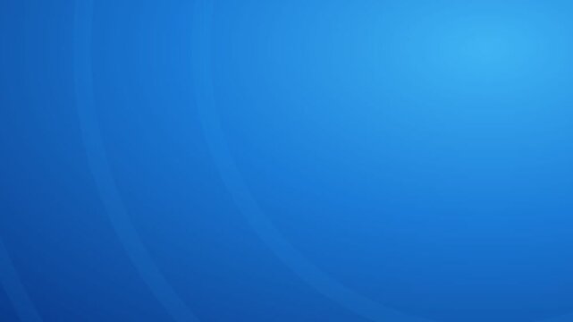 Azure blue corner light arc minimal gradient background, clean corporate motion loop