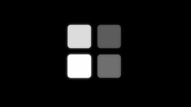 Rectangular Blocks Transitioning From Dark To Light In Sequence