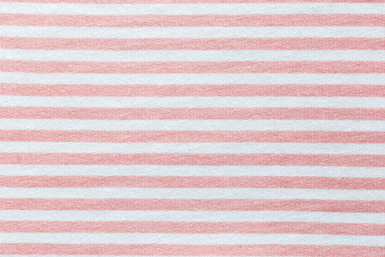 pink and white fabric striped texture