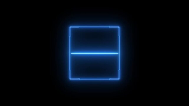 scanner icon animation isolated scanner neon shine icon animation.fingerprint biometric scanning animation.